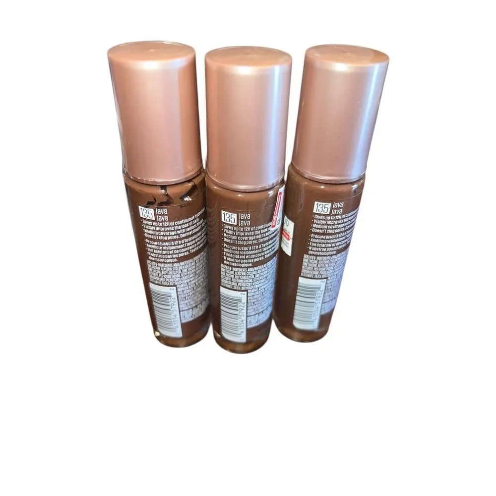3 Maybelline Dream Radiant Liquid Hydrating Foundation 135 Java